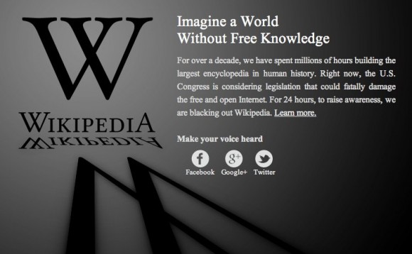 Wikipedia SOPA